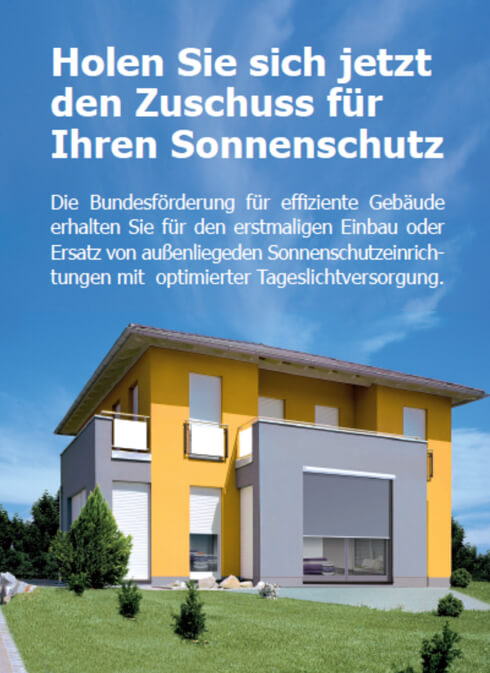 Zuschuss zum Sonnenschutz